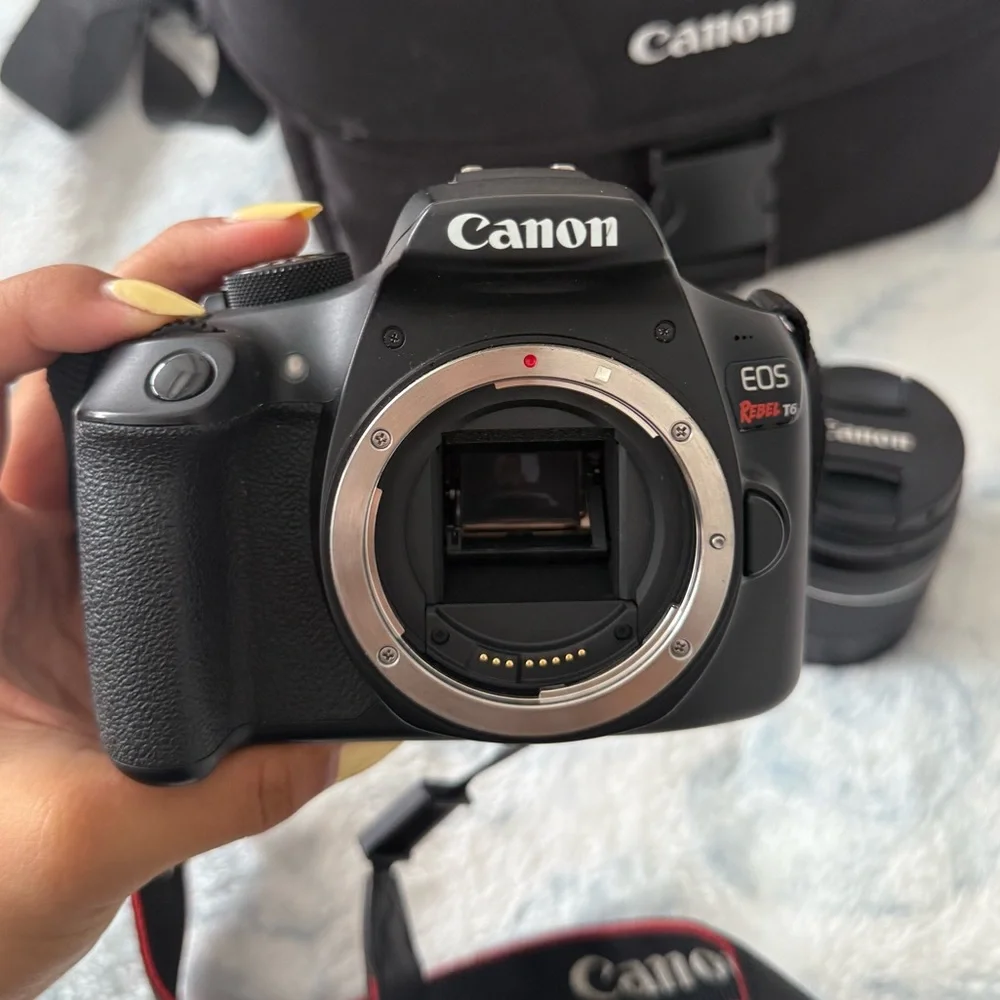 Canon rebel r6 Black DSLR Camera Kit